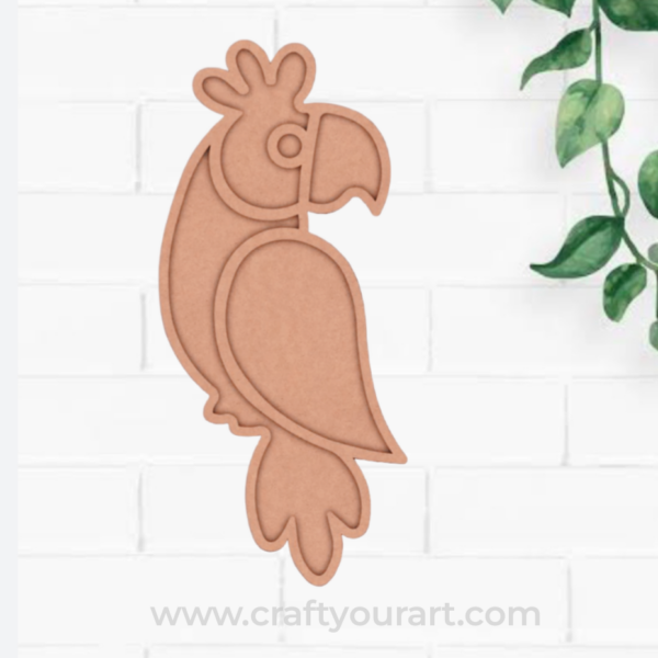 Parrot Mosaic Art MDF Design 1