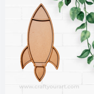 Rocket Mosaic Art MDF Design 1