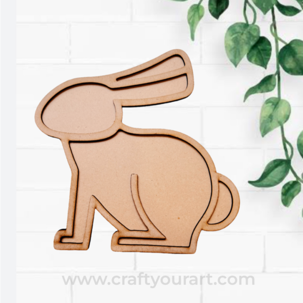 Rabbit Mosaic Art MDF Design 1