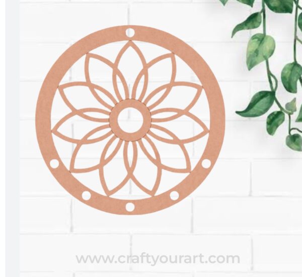 Dreamcatcher Macrame Pre Marked MDF Design 1