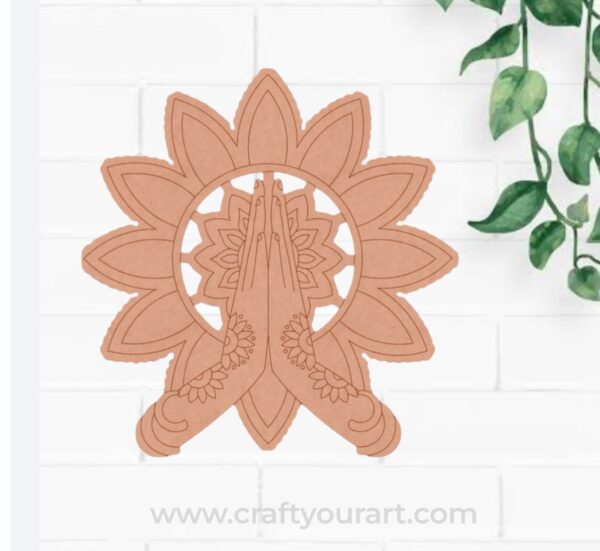 Namaste Mandala Pre Marked Base MDF Design 1
