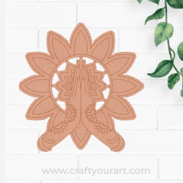 Namaste Mandala Pre Marked Base MDF Design 1
