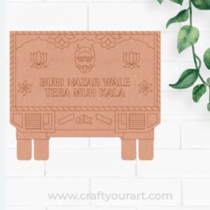 Indian Truck Pre Marked MDF Design 1