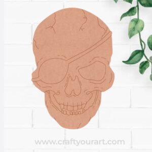 Skull Pre Marked MDF Design 1