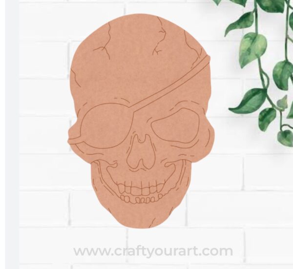 Skull Pre Marked MDF Design 1