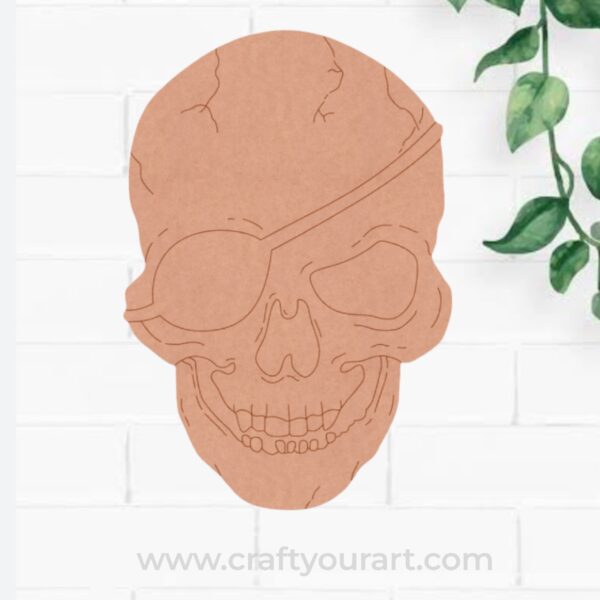 Skull Pre Marked MDF Design 1