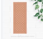Lippan Rectangle Jali Pattern Pre Marked MDF Design 1