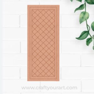 Lippan Rectangle Jali Pattern Pre Marked MDF Design 1