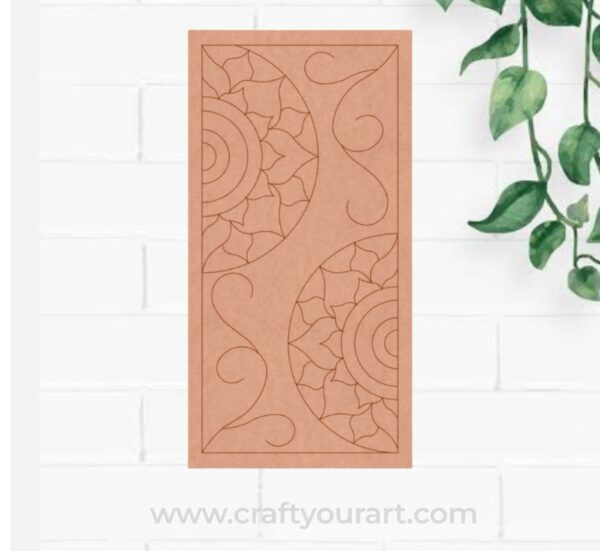 Lippan Rectangle Mandala Rounds Pre Marked MDF Design 1