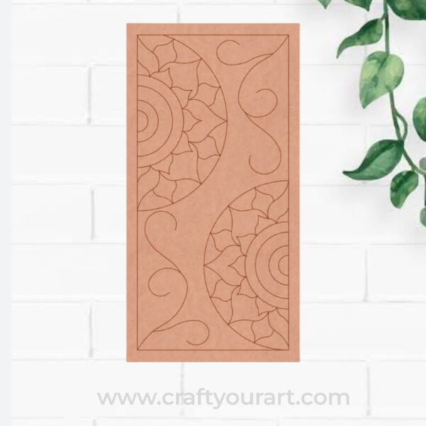Lippan Rectangle Mandala Rounds Pre Marked MDF Design 1