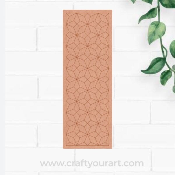 Diamond Pattern Rectangle Pre Marked MDF Design 1