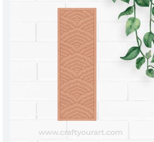 Leheriya Pattern Rectangle Pre Marked MDF Design 1