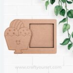 Ice Cream Three Layered Photo Frame MDF Design 1