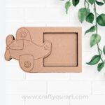 Aeroplane Three Layered Photo Frame MDF Design 1