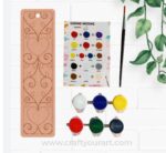 Floral Bookmark Pre Marked MDF DIY Kit Design 1
