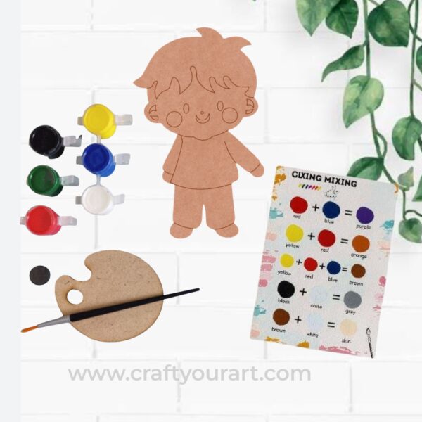 Boy Pre Marked MDF DIY Kit Design 1