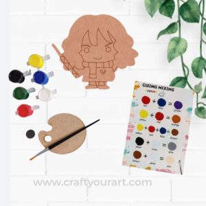 Harry Potter Girl Pre Marked MDF DIY Kit Design 1