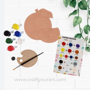 Orange Pre Marked MDF DIY Kit Design 1
