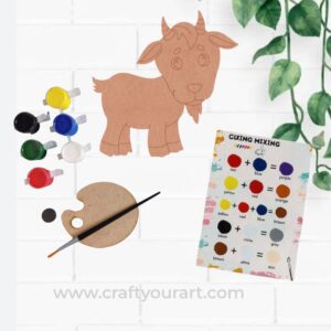 Goat Pre Marked MDF DIY Kit Design 1