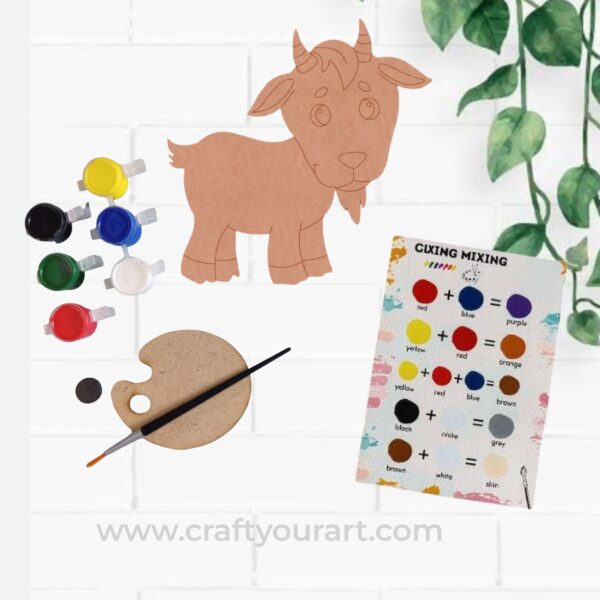 Goat Pre Marked MDF DIY Kit Design 1