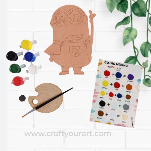 Minion Pre Marked MDF DIY Kit Design 1