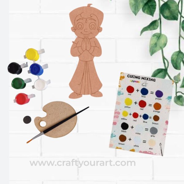Chhota Bheem Pre Marked MDF DIY Kit Design 1