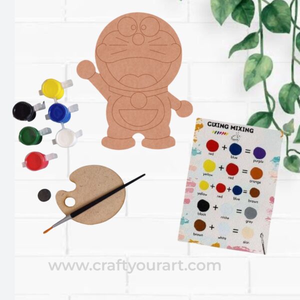 Doraemon Pre Marked MDF DIY Kit Design 1