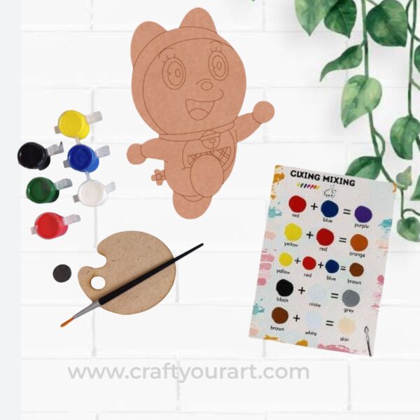 Dorami Doraemon Pre Marked MDF DIY Kit Design 1