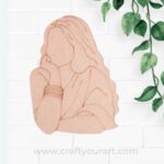 Modest Woman Pre Marked MDF Design 1