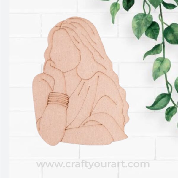 Modest Woman Pre Marked MDF Design 1