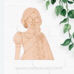 Cool Desi Woman Pre Marked MDF Design 1