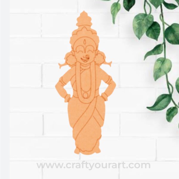 Hindu God Panduranga Vittala Pre Marked MDF Design 4