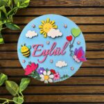 Nature Theme Nameplate MDF Design 1