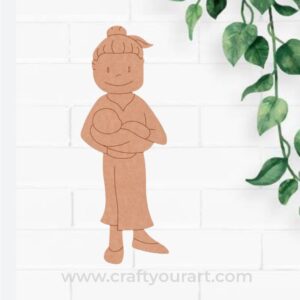Mother With Child Pre Marked MDF Design 1