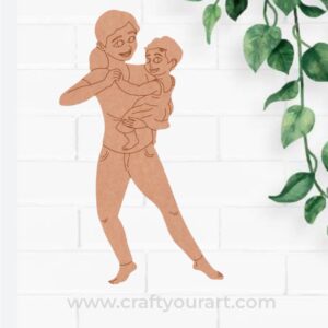 Mother With Child Pre Marked MDF Design 6