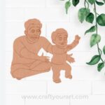 Father With Child Pre Marked MDF Design 6