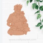 Father With Child Pre Marked MDF Design 10