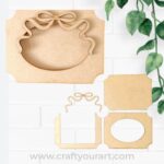 Bow Ribbon Mini Photo Frame MDF Design 1