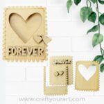 Forever Hearts Mini Photo Frame MDF Design 2