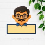 Father Mini Nameboard Pre Marked MDF Design 2