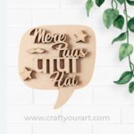 Fathers Day Mere Paas Papa hai MDF Design 1