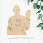 Father With Child Pre Marked MDF Design 13