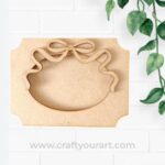 Bow Ribbon Mini Photo Frame MDF Design 1