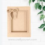 Bow Mini Photo Frame MDF Design 1