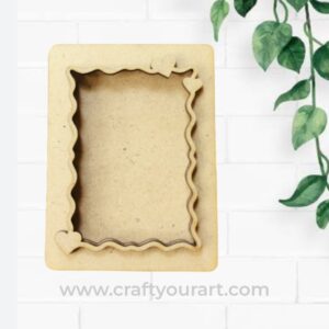 Hearts Mini Photo Frame MDF Design 1