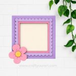 Floral Mini Photo Frame MDF Design 1