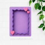 Hearts Mini Photo Frame MDF Design 1