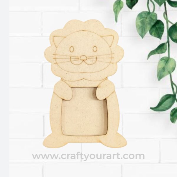 Lion Mini Photo Frame MDF Design 1