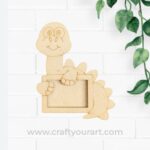 Dinosaur Mini Photo Frame MDF Design 1
