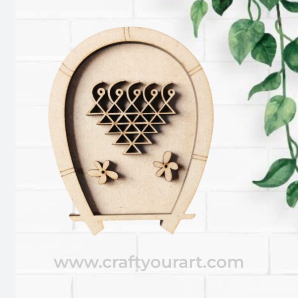Supadi Saraswati Yantra Frame MDF Design 1